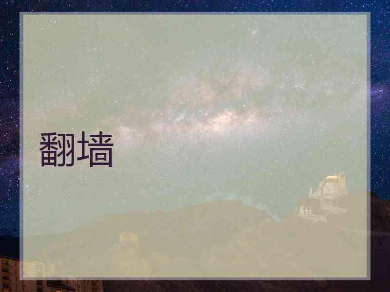 翻墙