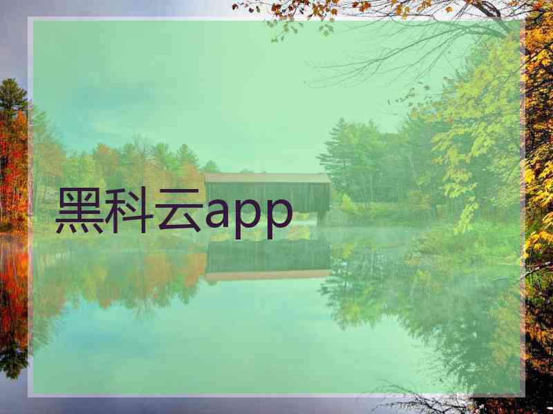 黑科云app