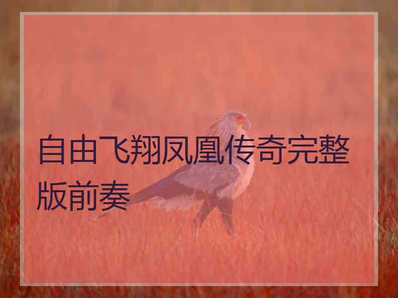 自由飞翔凤凰传奇完整版前奏