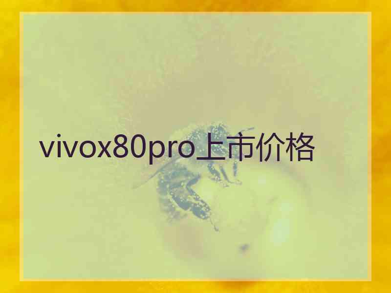 vivox80pro上市价格