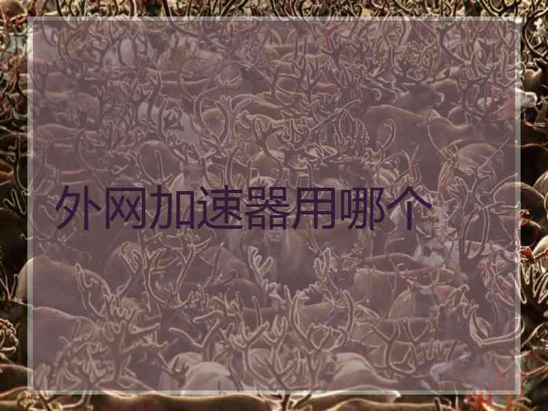 外网加速器用哪个