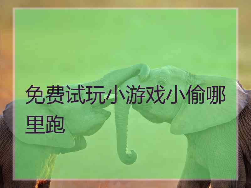 免费试玩小游戏小偷哪里跑