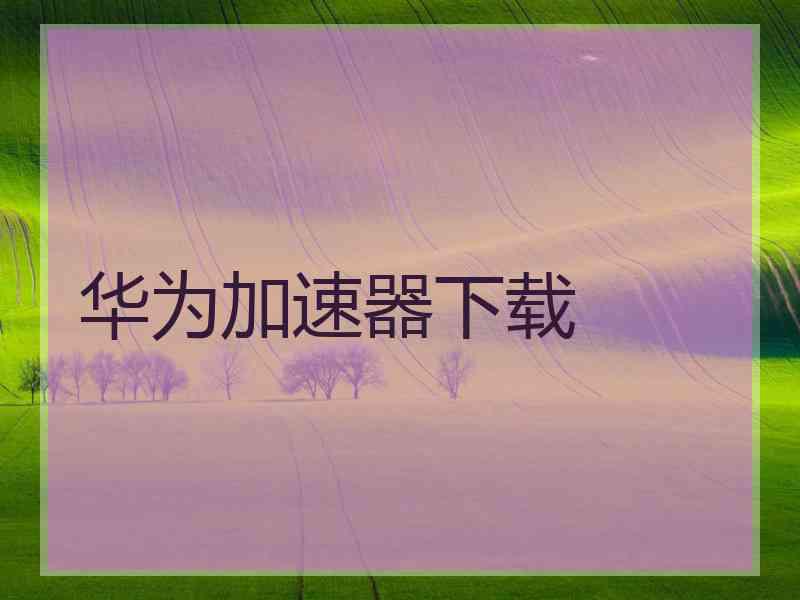 华为加速器下载