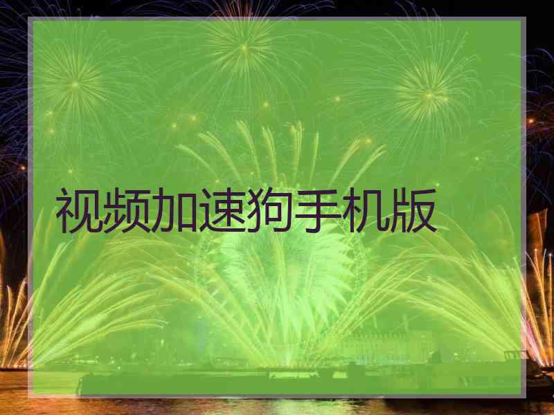 视频加速狗手机版
