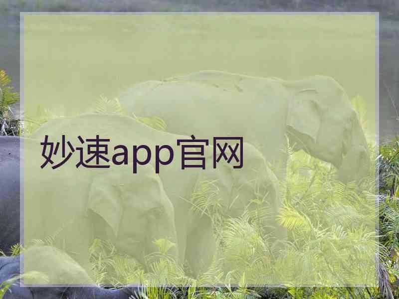 妙速app官网